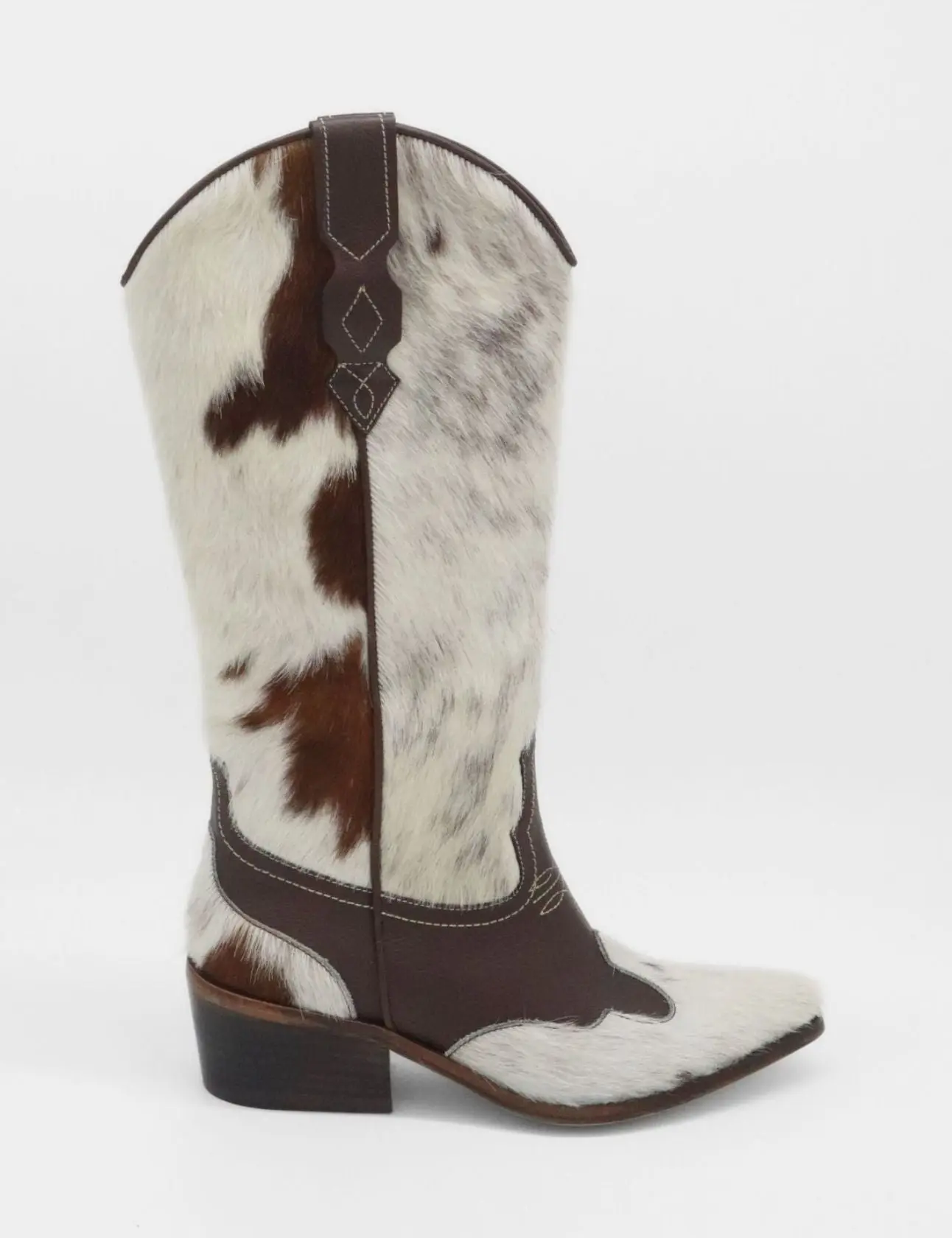 Stivali Leggenda western cowboy boots in white cowhide