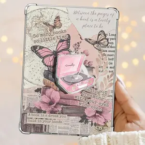 Pink Music Vinyl Player Kindle Grip Magnetic Pop Socket Phone Grip Vibrant Color Phone Bookish Grip Kindle Grip Popsocket