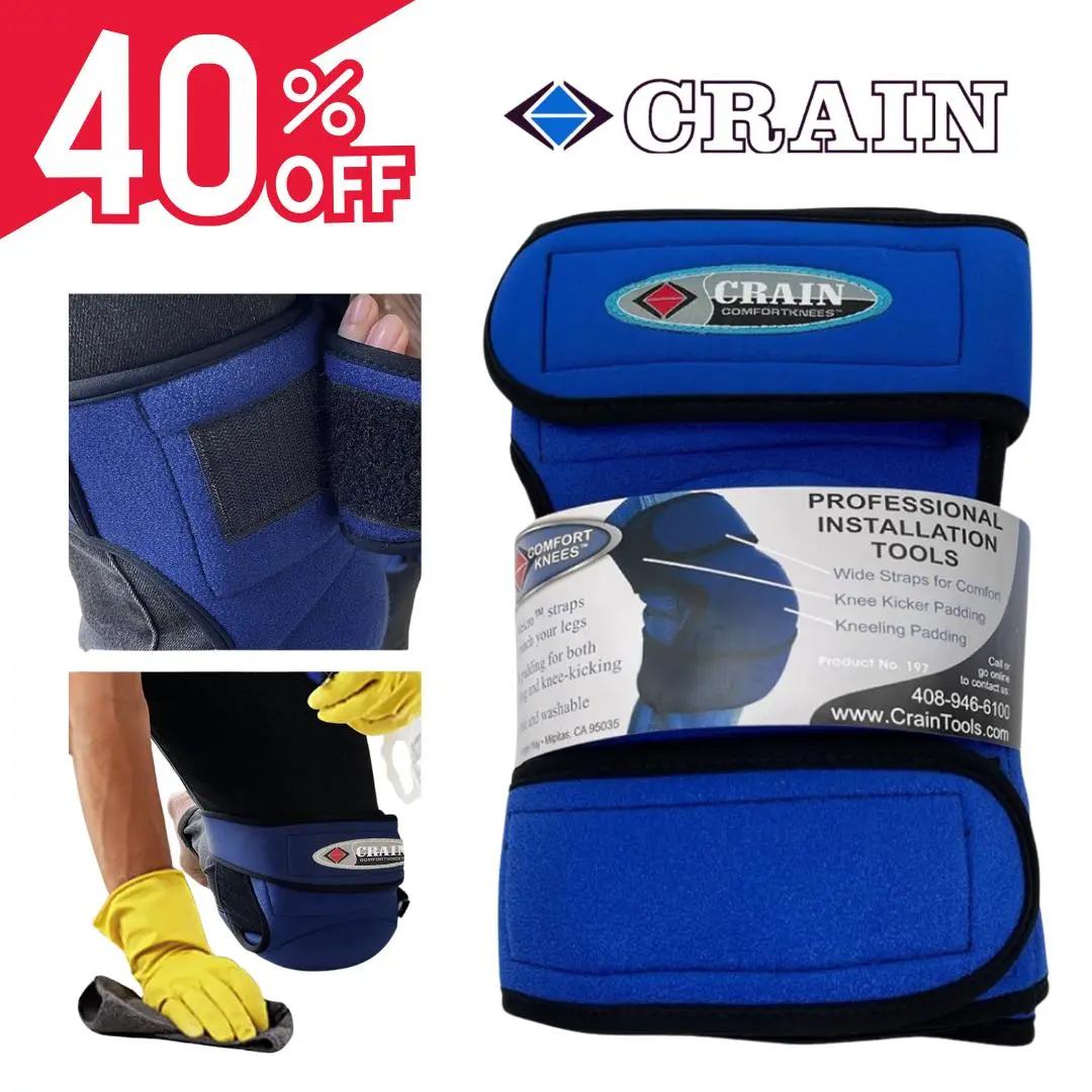 Bon Tool Blue Unisex Adults Knee Pads - Durable, Supportive, Ultimate Comfort & Protection For Construction, Home Improvement - All-Day Wear Work Safety Equipment, Adults Unisex