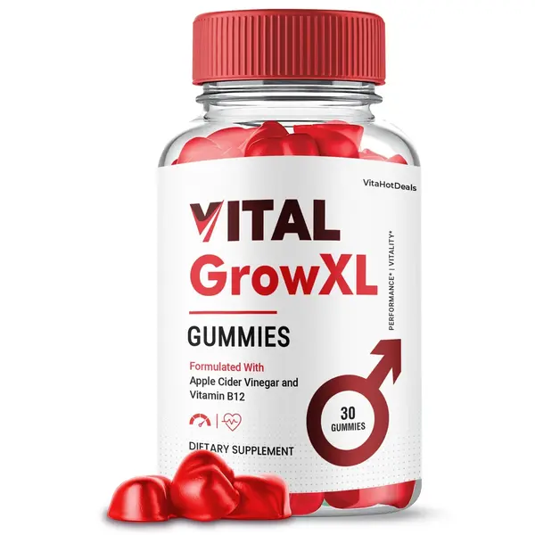 Vital Grow XL Gummies for Men Maximum Strength Formula Male Enhancement Supplement 1 Pack