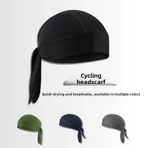 Ice Silk Outdoor Headband UV Protection Pirate Hat Absorbent Sweatband for Cycling Hiking Running Sports Headwear Unisex Summer