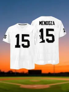 Las Vegas 15 Black Mesh Football Jersey, Breathable Stitched Sports Uniform for Men Women Streetwear