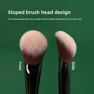 The Perfect Blush Every Time Angled Brush, Ultra-Soft Fiber, No Scratch, Blends Seamlessly, For Blush & Contour | #MakeupBrush