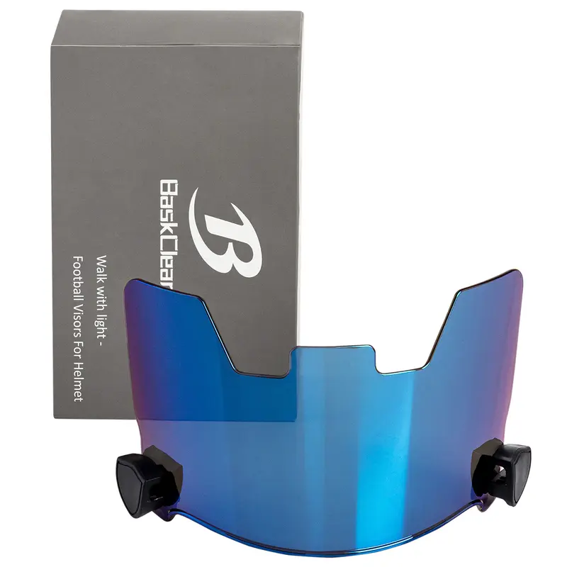 RainbowFootball Visor  - Football Helmet Visor Fits Adult & Youth Football Helmets- Football Visors for Helmet - Anti-Fog, Scratch Resistant Clear Visor Football Face Shield