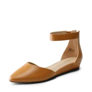 Dream Pairs Women's Ankle Strap Low Wedge Pumps