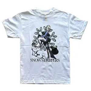 Snow Strippers Tee - Unisex Graphic T-Shirt 100% Cotton