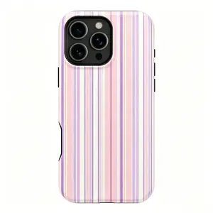 Soft and Vibrant striped dual-layer protective case, a sturdy and durable two-in-one protective case, suitable for iPhone 17/16/15/14/13/12 ProMax/Plus/Pro, Samsung Galaxy S26/S25/S24 Ultra series, Summer phone case, Beach Phone Case, Gift