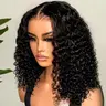 BLING HAIR Women's 6x4 HD Lace Closure Human Hair Wig, Short Bob Glueless Ready-To-Wear, 180% Density Deep Wave with Wet Wave Look, Pre-Plucked sohochic