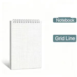 A5/b5 Spiral Notebook Journal, 1 Count 80 Pages Grid Loose-leaf Notepad, Soft Cover Notebook for Office Supplies Stationery Supplies Students School