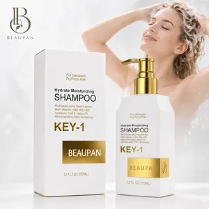 BEAUPAN KEY-1 Moisturizing Shampoo 355ml for Dry Frizzy Damaged Hair Hydrating Cleanser with Hyaluronic Acid Jojoba Oil