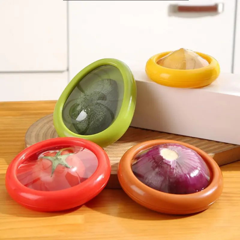 Airtight Transparent Food Storage Box, Household Refrigerator Fresh Keeper, Portable Container for Cut Fruits and Vegetables