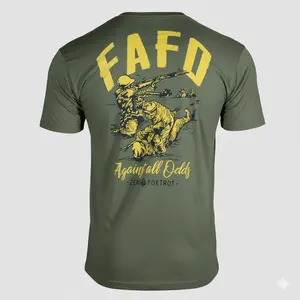 FAFO Tactical T-Shirt – Against All Odds Military Combat Graphic Tee, Zero Foxtrot Veteran Warrior Style Shirt, American Patriot Army Apparel Gift for Men