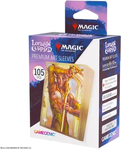 Gamegenic Magic: The Gathering Lorwyn Eclipsed Premium Art Sleeves - Morcants Loyalist Design, 105 Textured Matte Sleeves, Smooth Shuffle & Card Protection, Full-Color, Acid-Free, PVC-Free