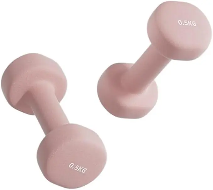 Hexagonal Dumbbells Pair, Cast Iron Core Weights with Non-Slip Grip for Men & Women, Strength Training & Home Gym Fitness, Dumbbell Set, Fitness Equipment