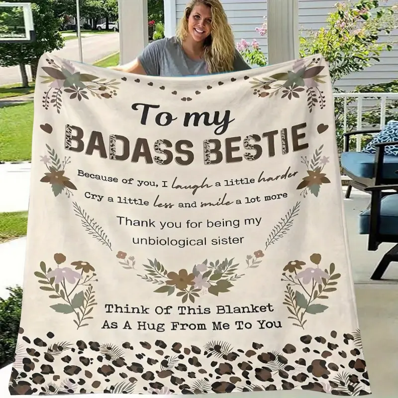 Flannel printed blanket, Lightweight flannel blanket, Flannel Cozy Blanket, sister gift, best friend gift, girlfriend gift, suitable for sofa, bed, travel, outdoor, comfort, office, lunch break blanket, air conditioning blanket, Gift Blankets