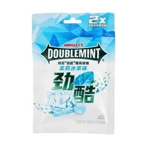 DOUBLEMINT Cool Mint Hard Candy, Jasmine Iced Tea Flavor - 20.5g, Double Natural Menthol for Fresh Breath & Invigorating Energy