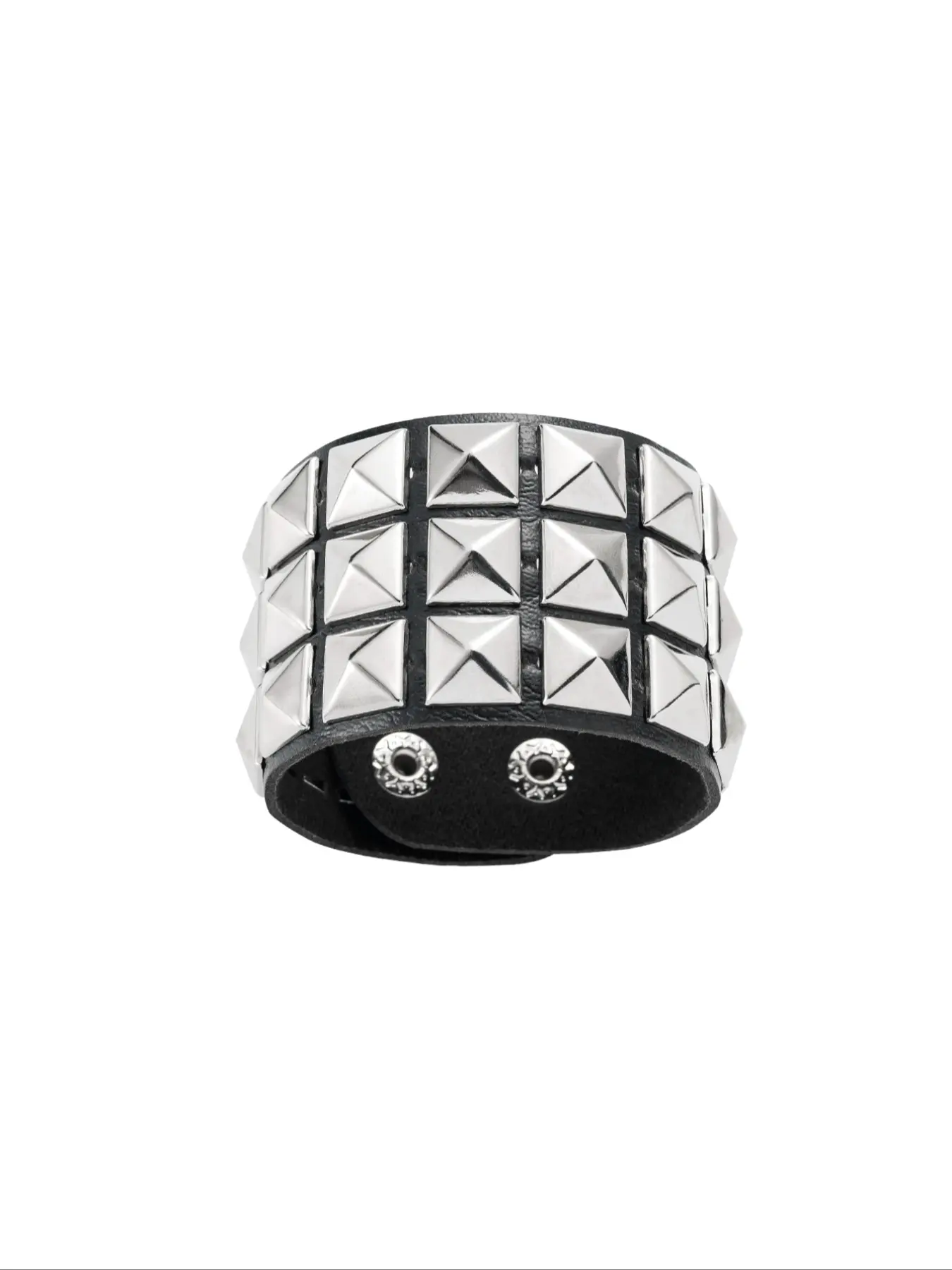 1/2PCS Punk Style Unisex Stackable Layered Bracelet Set with Three Rows of Square Pieces - Geometric Elements and Minimalist Design - Versatile Accessory, Punk Style Jewelry, Fashionable Jewelry Accessories, Fashion Cool Accessories