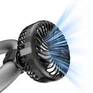 Rechargeable Fan for Peloton Bike & Exercise Bike - 4000mAh Portable Fan with Adjustable Strap, 3 Speed Settings, 360° Rotation - Fits 0.5-1.5" Handlebars for Treadmill, Stroller, Golf Cart, Gym