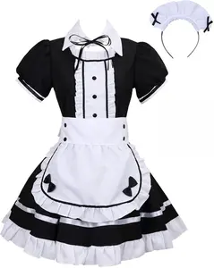 Women's Cosplay French Apron Maid Fancy Dress Costume
