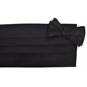 Black Silk Faille Tuxedo Cummerbund Set