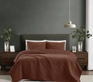 Brooklyn Loom Corduroy Pinsonic 2 Piece Twin/TXL Quilt Set