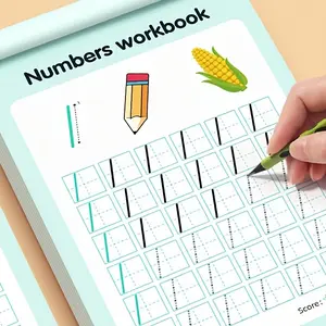 48-Page Number Tracing Workbook, Includes Numbers 0-100, Designed for Math Learning, Interactive Writing Practice, Suitable for Elementary School & Home Education
