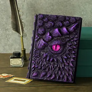 Dragon Eye Embossed Resin Notebook A5 Diary Book,  3D Dragon Hardcover Embossed Journal, Dragon Eye Embossing, AntiqueHandmade Demon Dragon Eye A5 Blank Craft WritingSketch Notebook Daily Notepad, Home Ornament Artistic FantasyDecoration
