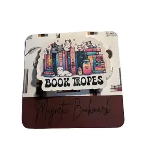Magnetic  Bookmarks - Girly Magnetic Bookmarks with Book Theme Design, Ideal for Book Lovers and Book Enthusiasts