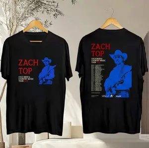 Zach Top 2025 Tour Shirt, Cold Beer & Country Music Concert Tee