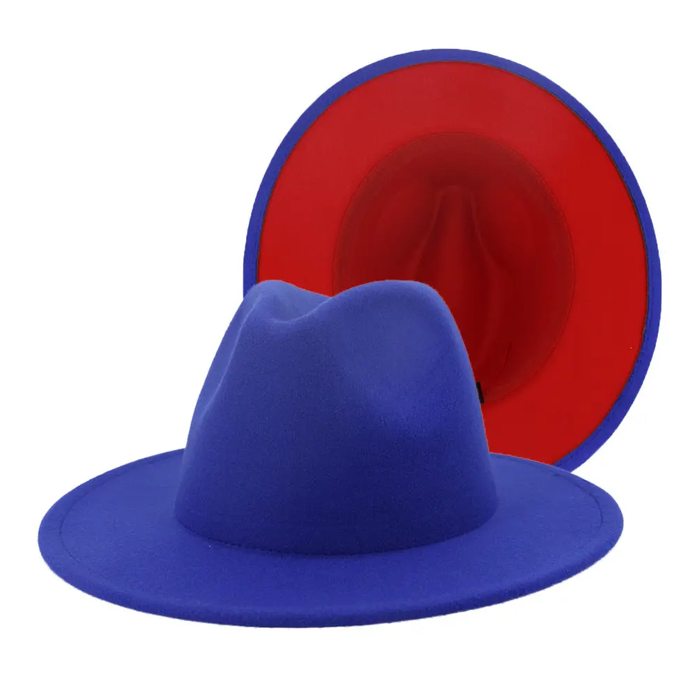 Royal Blue Red Hudson Fedora Royal Blue Red Hudson Fedora