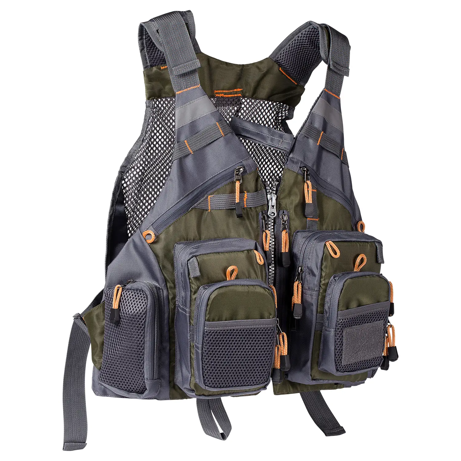 Bassdash Strap Fishing Vest Adjustable for Men and Women, for Fly Fishing and Outdoor Activities, Outdoor Vests, Sporty Vest