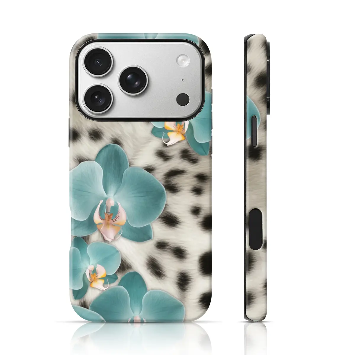 Polka Dot Fur Orchid Design Phone Cover TPU for iPhone 17 Pro Max/16 Pro Max /15Pro Max 15/14/13/12 & Samsung S26 /S25Ultra Gift for Friends or Family