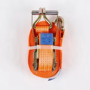 Orange car tensioner, thickened container tensioner, cargo binding strap, polyester ratchet tightener wholesale