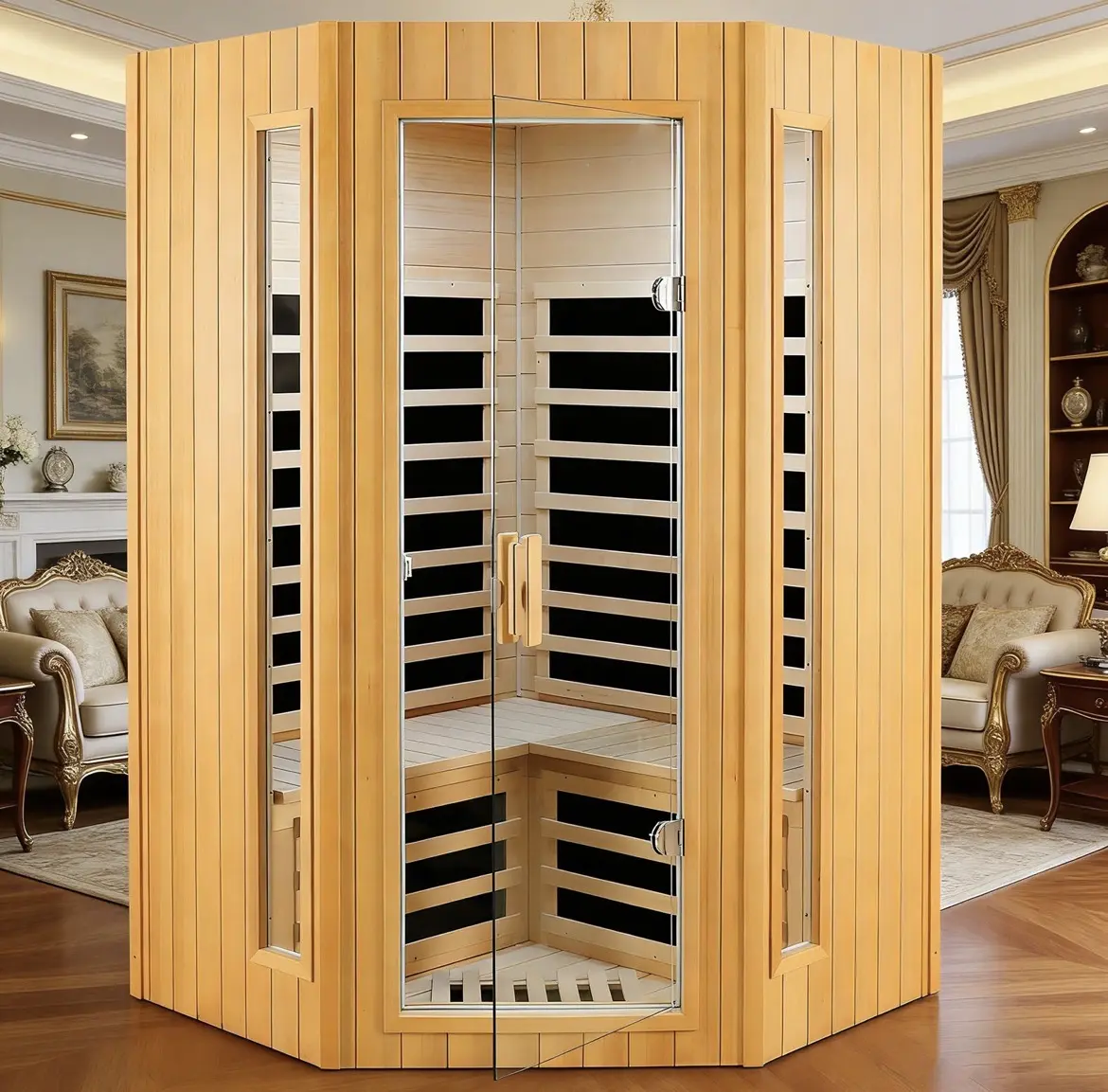Brand New Canadian Hemlock Wood Sauna