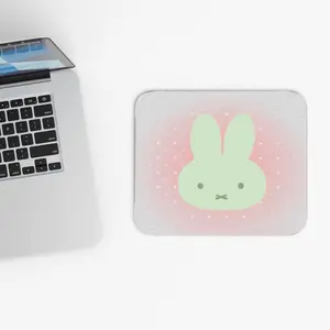 Super cute Miffy, available in a variety of colors Mouse Pad Square rubber mouse pad, locked edge, non-slip, smooth surface. Computer accessory for office & gaming, fits laptop & PC. Available in large 45×40cm and small 22×18cm.