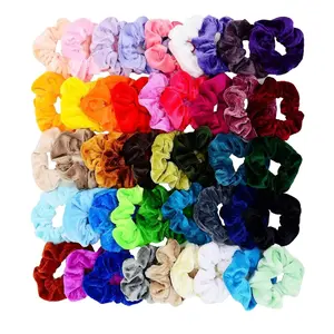 45 Pcs Hair Scrunchies Velvet Elastics Hair Bands Scrunchy Hair Ties Ropes Scrunchie for Women Girls Hair Accessories - Great Gift for Holiday Seasons