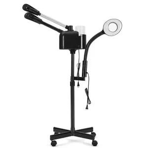 Facial Steamer Professional 3 in 1 Hot Cold with 5X LED Magnifying Lamp for Salon Spa Home Use Rapid Heating System Cold Steam Benefits High Definition Magnifier