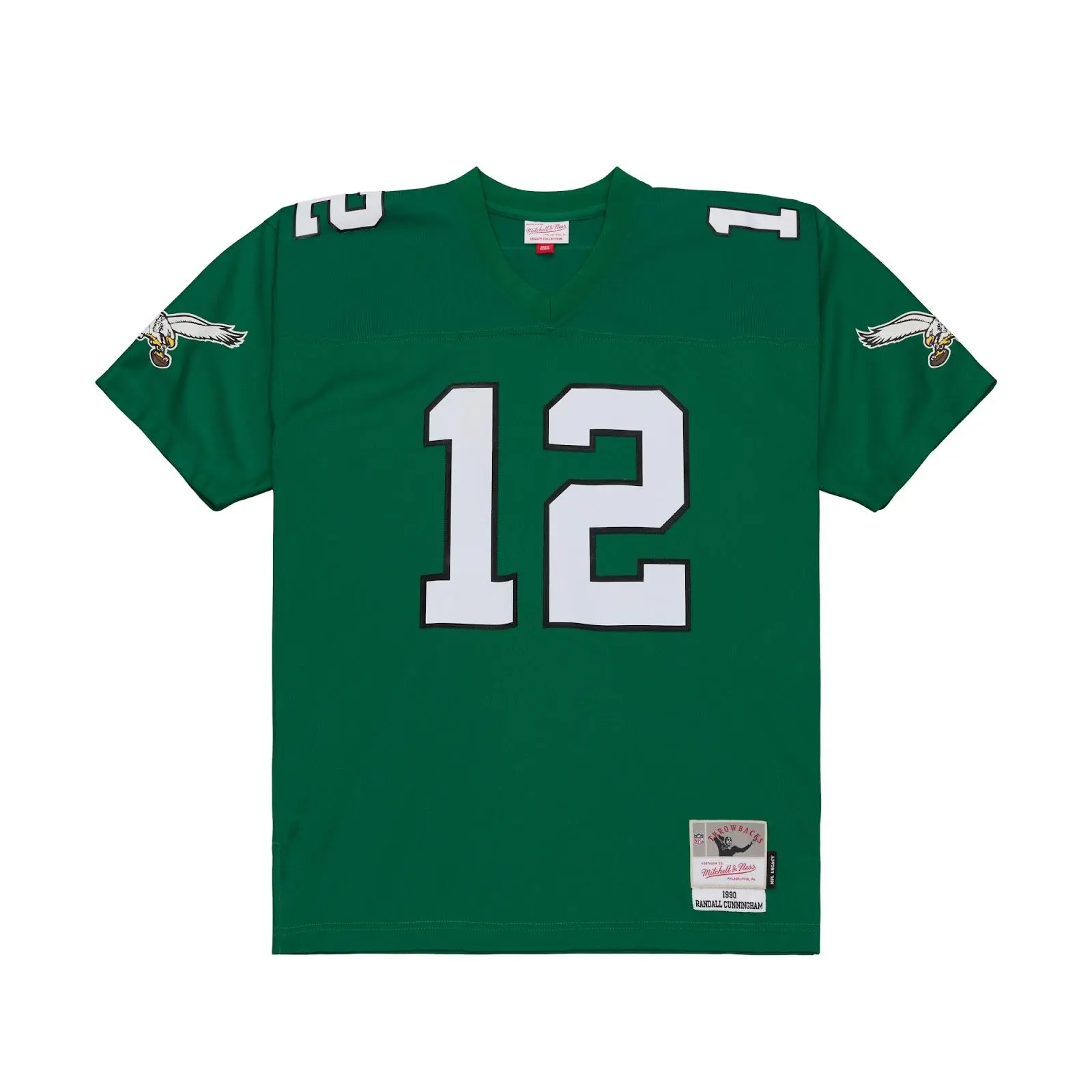 Randall Cunningham Philadelphia Eagles 1990 Kelly Green Legacy Jersey NFL Throwback Mitchell & Ness