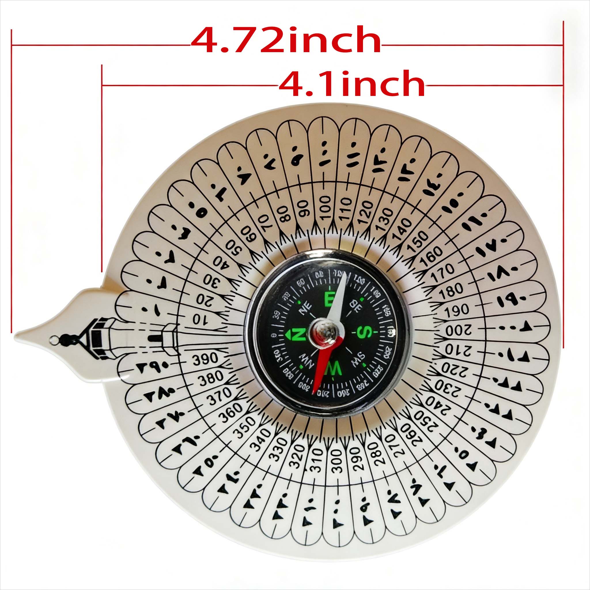Portable Muslim Qibla Compass – High-Sensitivity Precision Direction Finder, Lightweight & Durable Kibla Compass for Travel, Camping, Hiking & Daily Prayer, Ideal Religious Gift for Ramadan, Hajj & Umrah