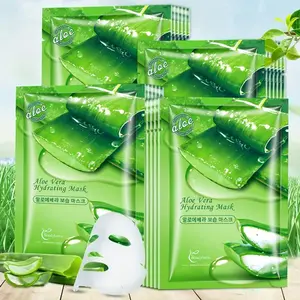 Aloe Vera Hydrating Moisturizing Face Mask, 10pcs/set Deep Nourishing Facial Mask for Skin Soothing and Brightening, Post-sun Care for Daily Skincare Moisture, Hydrate, Moisturize
