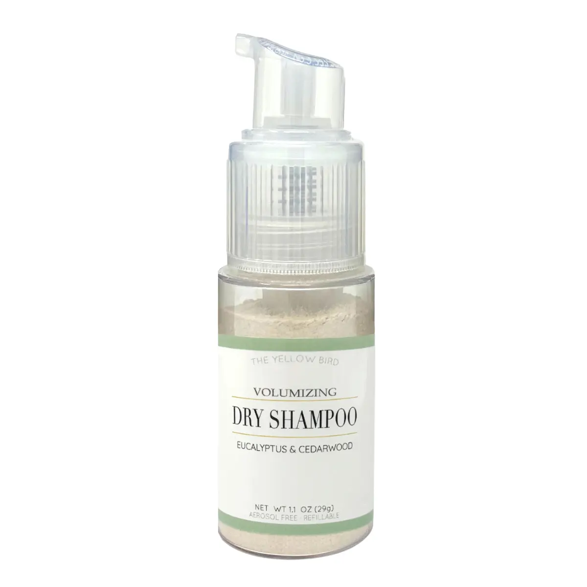 Eucalyptus Cedarwood Dry Shampoo - Natural & Organic | Non-Aerosol | For Blonde, Brunette, & Dark Hair | No Benzene, Vegan