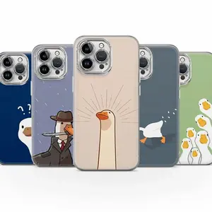 Silly Goose Meme Phone Case: Funny Duck Cover, Soft TPU Gel