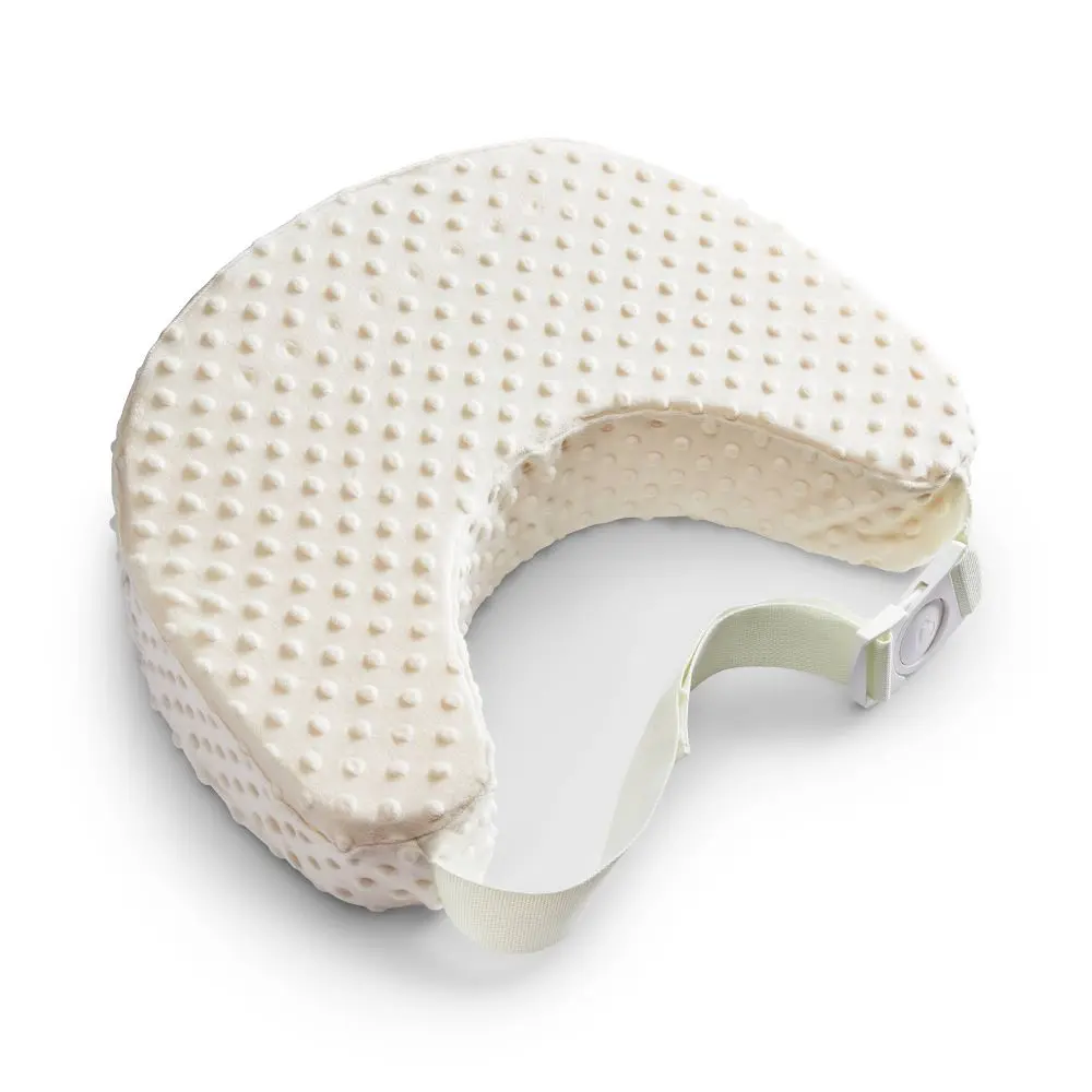 Munchkin Ergonomic Nursing Pillow & Feeding Cushion - Ultra-Luxe Soft Touch Fabric, 19in (L) 14in (W) 4.25in Thick, FSSS & ASTM Tested Certified, White, for Breast & Bottle Feeding, 19 Inches (L) 14 Inches (W) 4.25 Inches Thick