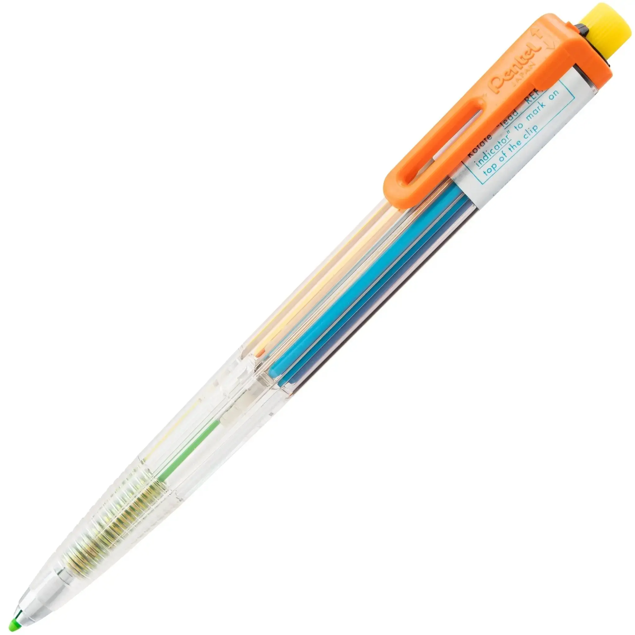 Pentel 8-Color 2.0mm Multicolor Mechanical Pencil - Assorted Accent Clips, Colored Highlighter Pencils, Smooth Writing, Assorted, Precision Marking, 1-Count Office Stationery Writing Tool, Smooth Writing Pencils