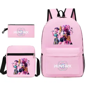 New 3PCS Student Backpack Set – School Backpack, Shoulder Bag & Pencil Case, Large Capacity Lightweight Durable School Bag Set for Teens, Everyday School Supplies outdoorfun