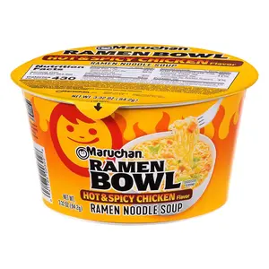Hot & Spicy Chicken Microwaveable Ramen Bowl – 3.32 Oz (6 Count)
