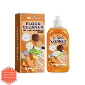 Jue-Fish Hardwood & Tile Floor Cleaner, Powerful Stain Grout Limescale Remover, Instant Polish Bright Shine Restorer for Household Deep Cleaning