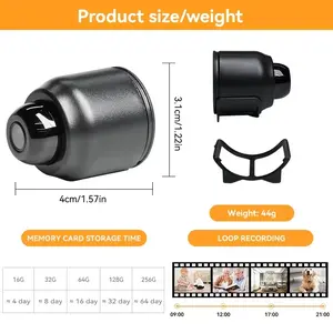 Mini Wi-Fi Camera, Camera, Smart Home Security Camera, Mini Surveillance Camera, Wireless Camera, Video Surveillance, Indoor, Outdoor Portable 2.4 G Surveillance Camera, No TF.SD Card, Black.