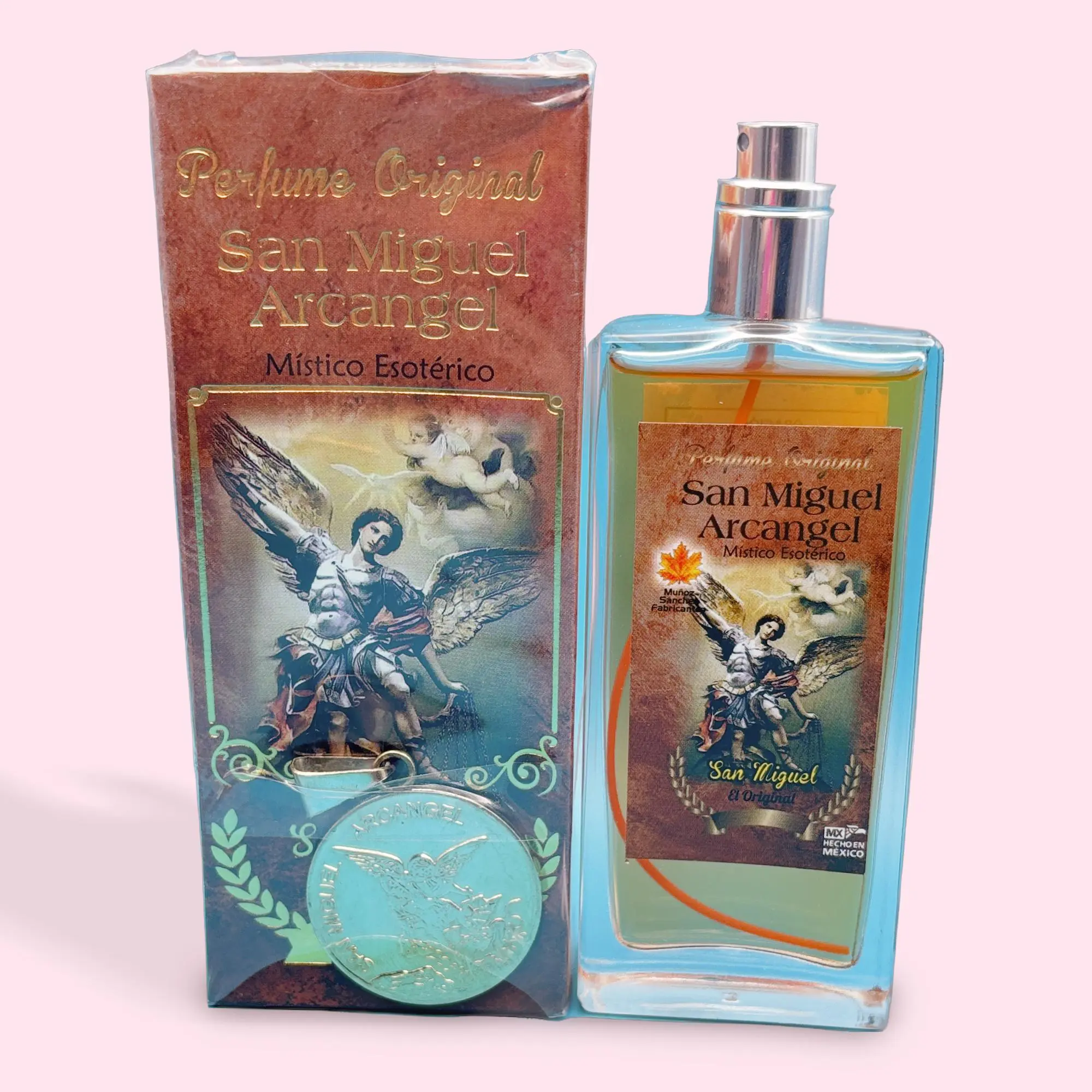 Saint Michael Archangel Perfume with a Bold Amber Scent for Spiritual Shielding - Single Item Pack Includes a Blessed Protection Amulet, Bonus Included, Daily Protection, Total Protection