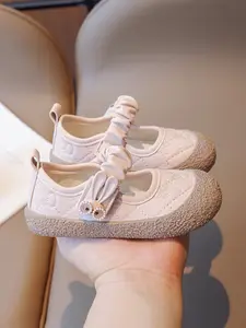 2026 Spring Baby Girl Butterfly Knot Rhinestone Elastic Strap Mary Jane Shoes, Soft Sole Anti-Slip Walking Shoes, Stylish Diamond Design, Soft Soled Shoes